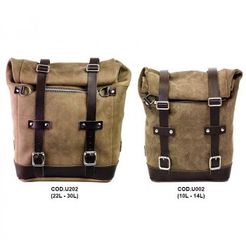 Scram 二层皮革侧袋 22L-30L