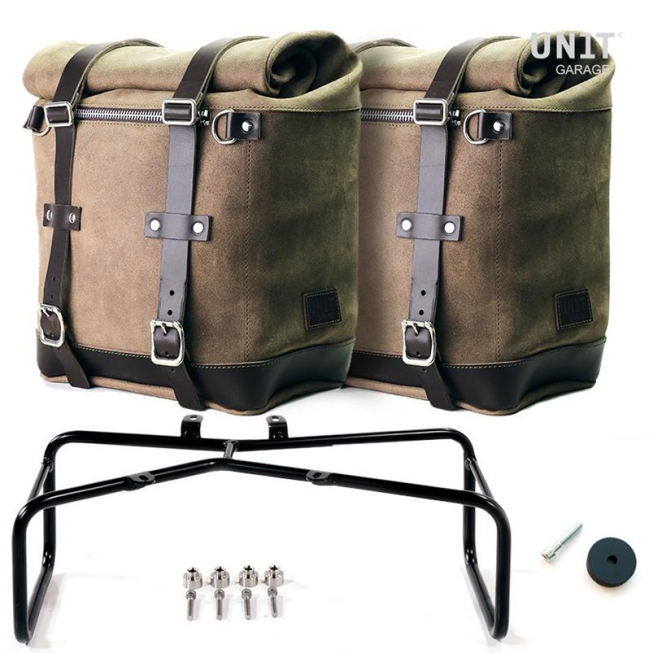 两个分开的皮革侧袋+双框架NineT