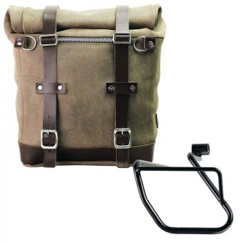 打蜡绒面革侧袋 + Aprilia Tuareg 660 SX 车架