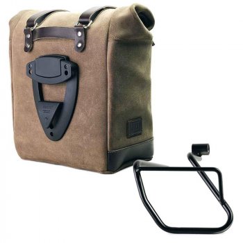 打蜡绒面革侧袋 + Aprilia Tuareg 660 SX 车架