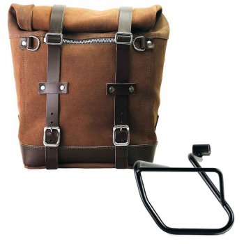 打蜡绒面革侧袋 + Aprilia Tuareg 660 SX 车架