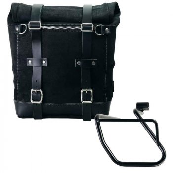 打蜡绒面革侧袋 + Aprilia Tuareg 660 SX 车架