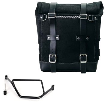 Scram 二层皮革侧袋 22L-30L + BMW F450GS 车架右