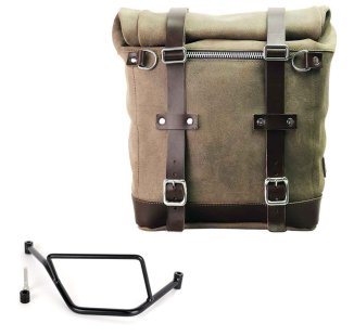 Scram 二层皮革侧袋 22L-30L + BMW F450GS 车架右