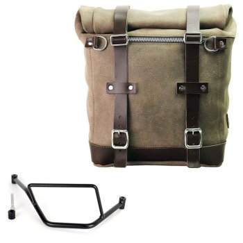 Scram 二层皮革侧袋 22L-30L + BMW F450GS 车架右