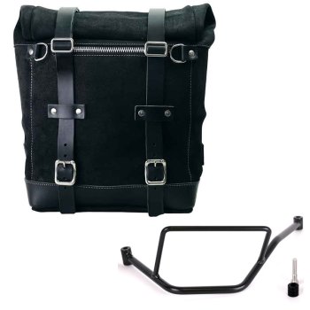 Scram 二层皮革侧袋 22L-30L + BMW F450GS 车架左