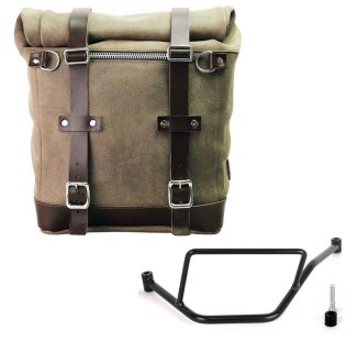 Scram 二层皮革侧袋 22L-30L + BMW F450GS 车架左