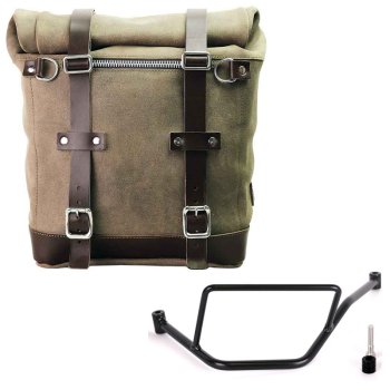 Scram 二层皮革侧袋 22L-30L + BMW F450GS 车架左