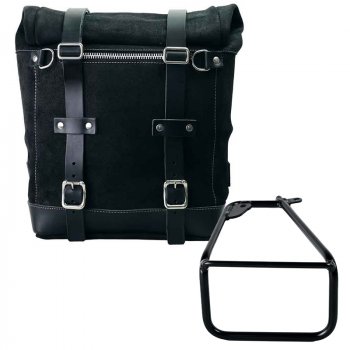 Scram 剖层皮革侧包 22L-30L + BMW R12 NineT 左车架