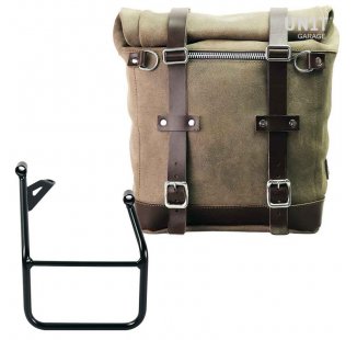 Scram 二层皮革侧袋 22L-30L + 宝马 R1300GS 车架右