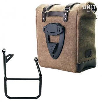 Scram 二层皮革侧袋 22L-30L + 宝马 R1300GS 车架右