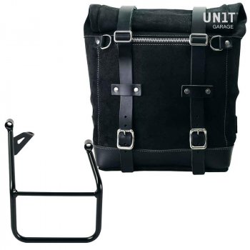 Scram 二层皮革侧袋 22L-30L + 宝马 R1300GS 车架右