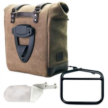 22L-30L Scram Saddlebag 分体皮革 + Ducati Desert Sled 右车架