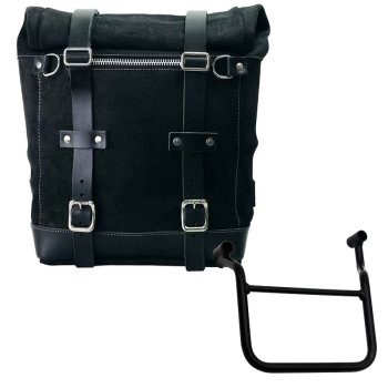 Scram 二层皮革侧袋 22L-30L + 本田 Transalp 750 车架（2023 年及之后款）左侧