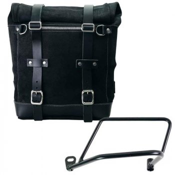 22L-30L Scram 分体皮革侧挂包 + 川崎 Z900RS 左车架