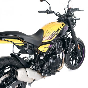 Scram 剖层皮侧包 22L-30L + Royal Enfield Guerrilla 450 右框架