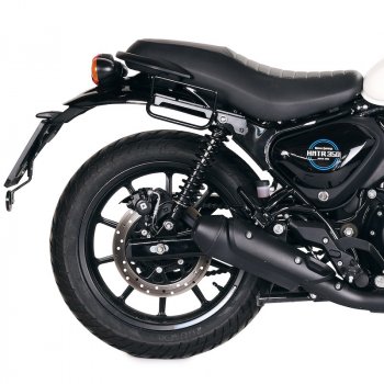 Scram 二层皮革侧袋 22L-30L + Royal Enfield Hunter 350 右车架