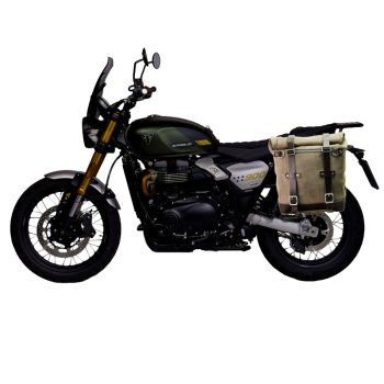 Scram 二层皮革侧袋 22L-30L + Triumph Street Scrambler 900（2026 年及之后）左框架