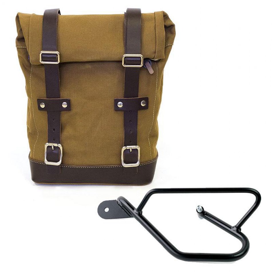 帆布侧袋+ Guzzi V9 Bobber SX镜架