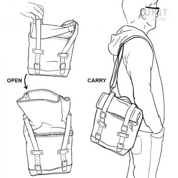 帆布侧袋+ R80 G / S镜架