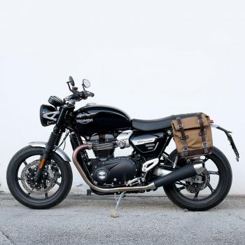 帆布侧袋+ Triumph Speed Twin SX镜架