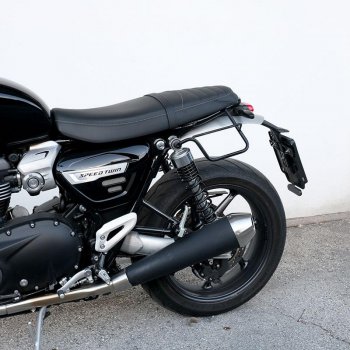 帆布侧袋+ Triumph Speed Twin SX镜架