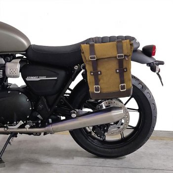 帆布侧袋+ Triumph Street Twin 900 SX车架 (2016 直到现在)