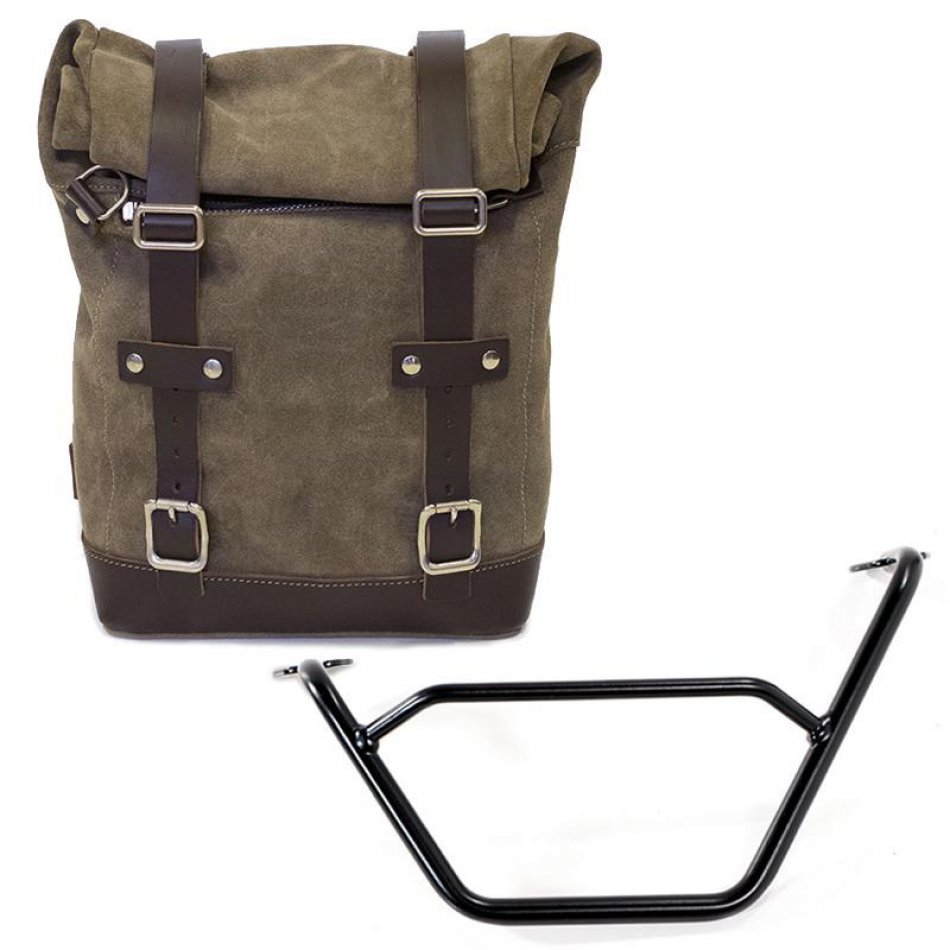 侧袋采用分体皮革+ R1200 GS LC框架