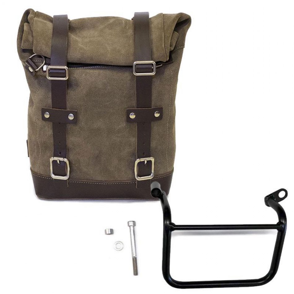 皮革分体侧袋+ Triumph Scrambler 1200 XC_XE SX框架