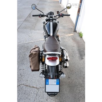 皮革分体侧袋+ Triumph Scrambler 1200 XC_XE SX框架