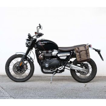 皮革分体侧袋+ Triumph Scrambler 1200 XC_XE SX框架