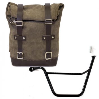 皮革开叉侧袋+ Triumph Scrambler 900框架（2006-2017）