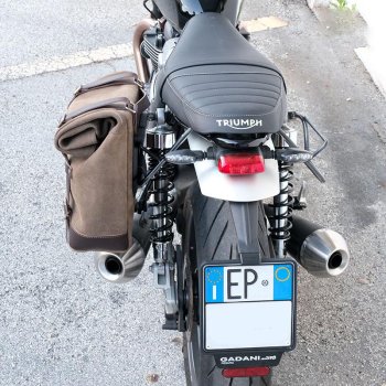 皮革分体侧袋+ Triumph Speed Twin SX框架