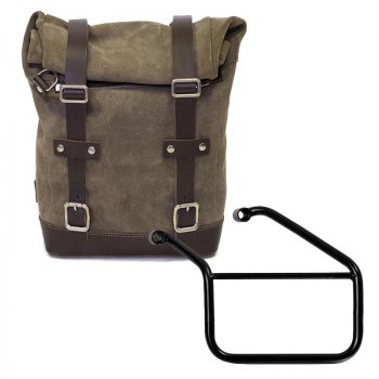 打蜡麂皮侧挂包 + 左副车架 Triumph Trident 660