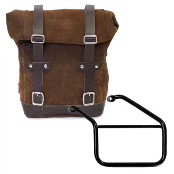 打蜡麂皮侧挂包 + 左副车架 Triumph Trident 660