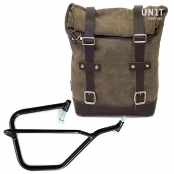 侧袋采用分体皮革+雅马哈DX框架