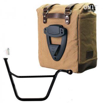 帆布侧袋+ Triumph T100 Bonneville DX镜架 (2001-2016)