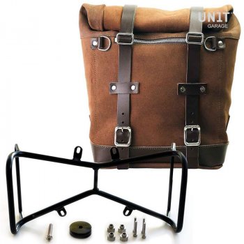 侧袋采用分体皮革+双NineT对称框架