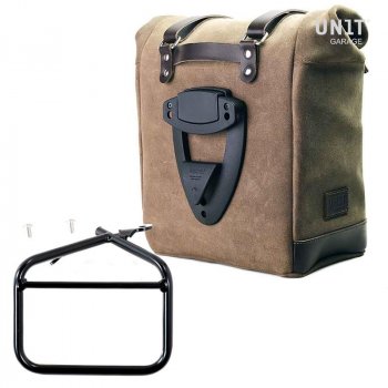 侧袋采用分体皮革+ Ducati Scrambler镜架