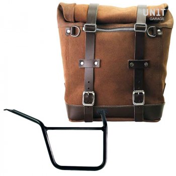 二层皮马鞍包 + Pan America 1250 右框架