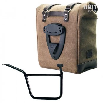 二层皮马鞍包 + Pan America 1250 右框架