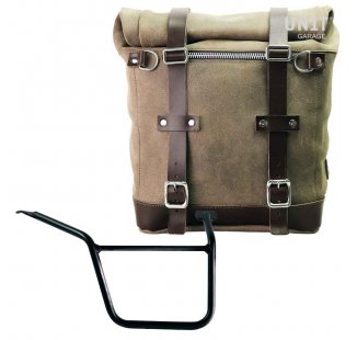 二层皮马鞍包 + Pan America 1250 右框架