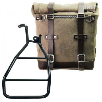 打蜡麂皮侧挂包 + 右 Sportster S 1250 车架