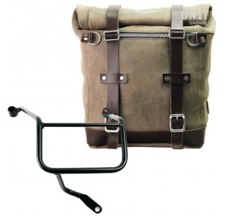 侧袋采用分体皮革+雅马哈DX框架