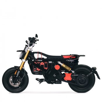 BMW CE 02黑/红座套