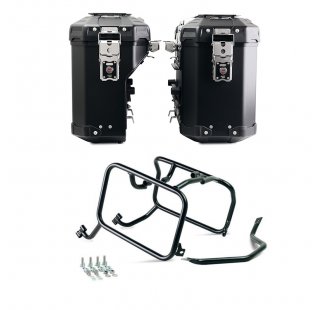 Atlas铝制旅行包一对 39升+32升 + 适用于 Atlas 铝制驮包的 HUSQVARNA 框架