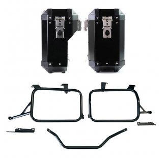 Atlas 铝制马鞍袋 40L+34L + 铝制马鞍袋框架，适用于本田 CRF1100L Africa Twin 和 Adventure Sports（2024 年起）