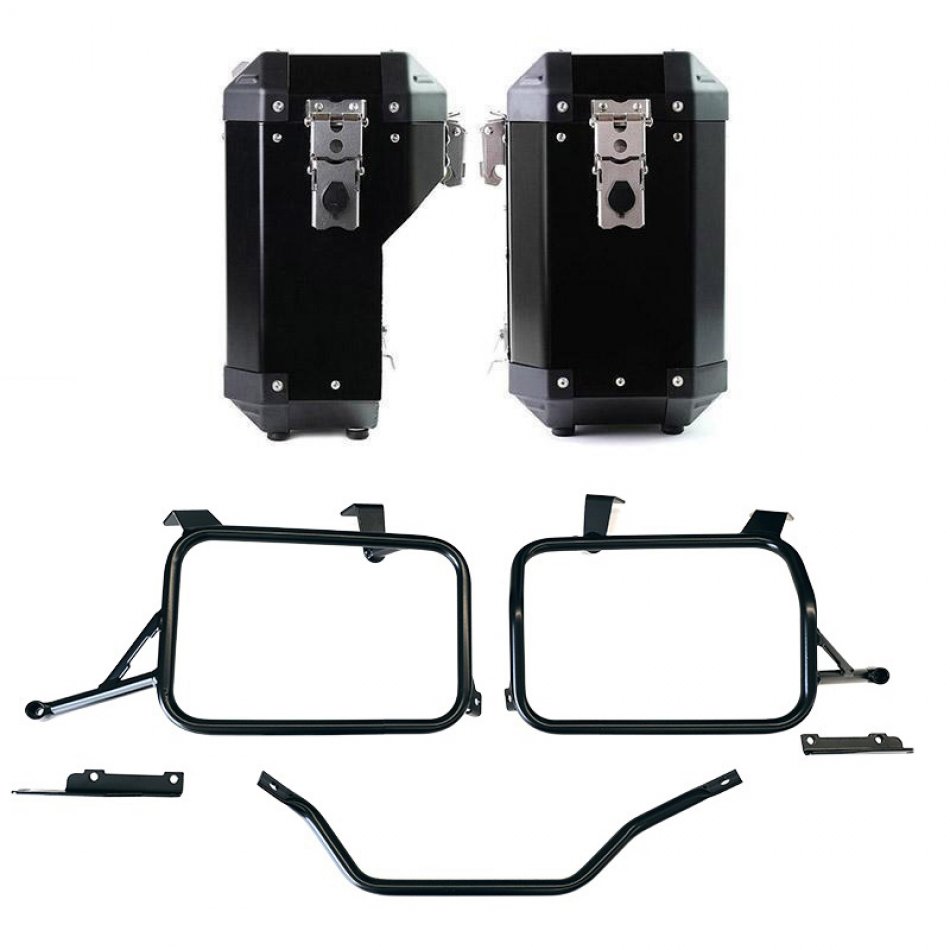 Atlas 铝制马鞍袋 40L+34L + 铝制马鞍袋框架，适用于本田 CRF1100L Africa Twin 和 Adventure Sports（2024 年起）