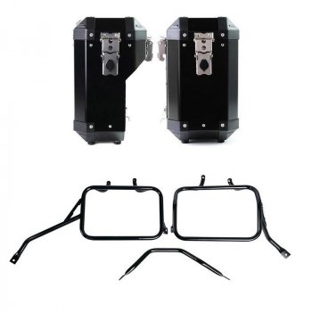 一对Atlas 40L + 34L铝袋 + Triumph Speed 400 & Scrambler 400 X 铝制边箱框架