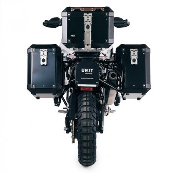 一对 Atlas 铝制包 47L+41L，带 BMW F900GS 车架